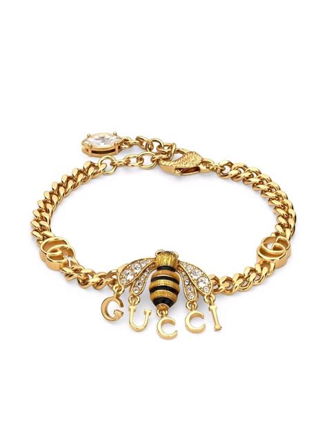 bracciale elastico gucci|gucci bee bracelet.